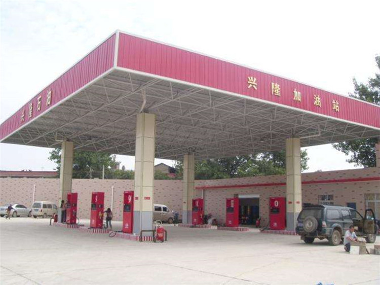 [cityname]加油站钢结构网架案例9